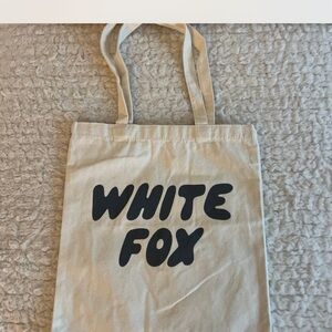 White Fox Boutique Cream Tote Bag
